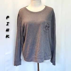 Pink Victorias secret Large woman sweater gray